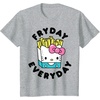 image:imageHello Kitty French Fries Fryday Everyday Friday TShirtHeather Grey