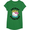 image:imageHello Kitty French Fries Fryday Everyday Friday TShirtKelly Green