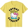 image:imageHello Kitty French Fries Fryday Everyday Friday TShirtLemon Yellow
