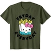 image:imageHello Kitty French Fries Fryday Everyday Friday TShirtOlive Green
