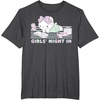 image:imageHello Kitty Girls Night In Reading Short Sleeve TShirtDark Heather Grey