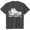 image:imageHello Kitty Girls Night In Reading Short Sleeve TShirtDark Heather Grey