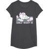 image:imageHello Kitty Girls Night In Reading Short Sleeve TShirtDark Heather Grey