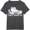 image:imageHello Kitty Girls Night In Reading Short Sleeve TShirtDark Heather Grey