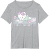 image:imageHello Kitty Girls Night In Reading Short Sleeve TShirtHeather Grey