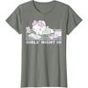 image:imageHello Kitty Girls Night In Reading Short Sleeve TShirtOlive Heather