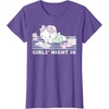image:imageHello Kitty Girls Night In Reading Short Sleeve TShirtPurple Heather