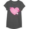 image:imageHello Kitty Happy Valentines Day TShirt SmallAsphalt Grey