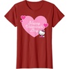 image:imageHello Kitty Happy Valentines Day TShirt SmallCranberry Red