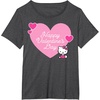image:imageHello Kitty Happy Valentines Day TShirt SmallDark Heather Grey