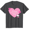 image:imageHello Kitty Happy Valentines Day TShirt SmallDark Heather Grey
