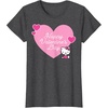 image:imageHello Kitty Happy Valentines Day TShirt SmallDark Heather Grey