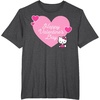 image:imageHello Kitty Happy Valentines Day TShirt SmallDark Heather Grey