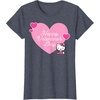 image:imageHello Kitty Happy Valentines Day TShirt SmallHeather Blue