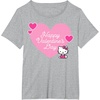 image:imageHello Kitty Happy Valentines Day TShirt SmallHeather Grey