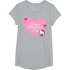 image:imageHello Kitty Happy Valentines Day TShirt SmallHeather Grey