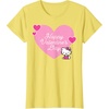 image:imageHello Kitty Happy Valentines Day TShirt SmallLemon Yellow
