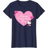 image:imageHello Kitty Happy Valentines Day TShirt SmallNavy Blue