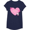 image:imageHello Kitty Happy Valentines Day TShirt SmallNavy Blue