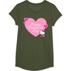 image:imageHello Kitty Happy Valentines Day TShirt SmallOlive Green