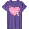 image:imageHello Kitty Happy Valentines Day TShirt SmallPurple Heather