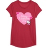 image:imageHello Kitty Happy Valentines Day TShirt SmallRed Heather