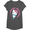 image:imageHello Kitty Ice Cream Cone Scoops I Did It Again TShirtAsphalt Grey