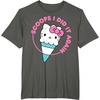 image:imageHello Kitty Ice Cream Cone Scoops I Did It Again TShirtAsphalt Grey