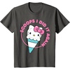image:imageHello Kitty Ice Cream Cone Scoops I Did It Again TShirtAsphalt Grey