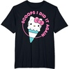 image:imageHello Kitty Ice Cream Cone Scoops I Did It Again TShirtBlack