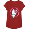 image:imageHello Kitty Ice Cream Cone Scoops I Did It Again TShirtCranberry Red