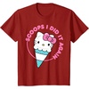 image:imageHello Kitty Ice Cream Cone Scoops I Did It Again TShirtCranberry Red