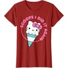 image:imageHello Kitty Ice Cream Cone Scoops I Did It Again TShirtCranberry Red