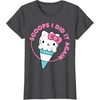 image:imageHello Kitty Ice Cream Cone Scoops I Did It Again TShirtDark Heather Grey