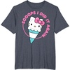 image:imageHello Kitty Ice Cream Cone Scoops I Did It Again TShirtHeather Blue
