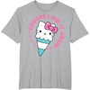 image:imageHello Kitty Ice Cream Cone Scoops I Did It Again TShirtHeather Grey
