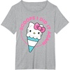 image:imageHello Kitty Ice Cream Cone Scoops I Did It Again TShirtHeather Grey
