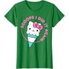 image:imageHello Kitty Ice Cream Cone Scoops I Did It Again TShirtKelly Green
