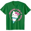 image:imageHello Kitty Ice Cream Cone Scoops I Did It Again TShirtKelly Green