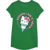 image:imageHello Kitty Ice Cream Cone Scoops I Did It Again TShirtKelly Green