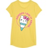 image:imageHello Kitty Ice Cream Cone Scoops I Did It Again TShirtLemon Yellow