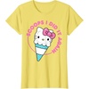 image:imageHello Kitty Ice Cream Cone Scoops I Did It Again TShirtLemon Yellow