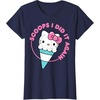 image:imageHello Kitty Ice Cream Cone Scoops I Did It Again TShirtNavy Blue