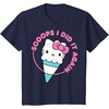 image:imageHello Kitty Ice Cream Cone Scoops I Did It Again TShirtNavy Blue