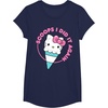image:imageHello Kitty Ice Cream Cone Scoops I Did It Again TShirtNavy Blue