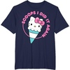 image:imageHello Kitty Ice Cream Cone Scoops I Did It Again TShirtNavy Blue