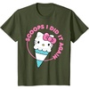 image:imageHello Kitty Ice Cream Cone Scoops I Did It Again TShirtOlive Green