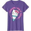 image:imageHello Kitty Ice Cream Cone Scoops I Did It Again TShirtPurple Heather