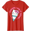 image:imageHello Kitty Ice Cream Cone Scoops I Did It Again TShirtRed