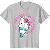 image:imageHello Kitty Ice Cream Cone Scoops I Did It Again TShirtSilver Grey